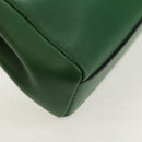 FENDI Micro Peek A Boo Hand Bag Leather Gold Green Auth 152379V-18