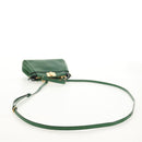 FENDI Micro Peek A Boo Hand Bag Leather Gold Green Auth 152379V-8