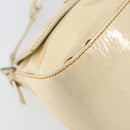 FENDI Mamma Baguette Shoulder Bag Enamel Beige Auth 152380-15