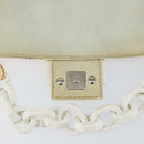 FENDI Mamma Baguette Shoulder Bag Enamel Beige Auth 152380-19