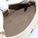 FENDI Mamma Baguette Shoulder Bag Enamel Beige Auth 152380-11