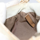 FENDI Mamma Baguette Shoulder Bag Enamel Beige Auth 152380-22