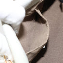 FENDI Mamma Baguette Shoulder Bag Enamel Beige Auth 152380-23