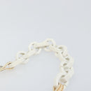 FENDI Mamma Baguette Shoulder Bag Enamel Beige Auth 152380-8