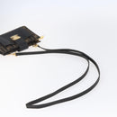 FENDI Zucca Canvas Mamma Baguette Shoulder Bag Black Brown Auth 152381V-7