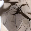 FENDI Zucchino Canvas Shoulder Bag Beige Gold Auth 152382-20