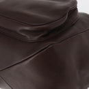 Salvatore Ferragamo Gancini Backpack Leather Brown Gold Auth 152386-13