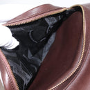 Salvatore Ferragamo Gancini Backpack Leather Brown Gold Auth 152386-25