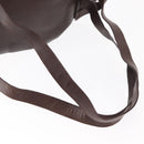 Salvatore Ferragamo Gancini Backpack Leather Brown Gold Auth 152386-9