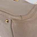 Salvatore Ferragamo Hand Bag Leather Pink Gold Auth 152388-9