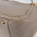 Salvatore Ferragamo Hand Bag Leather Pink Gold Auth 152388-15