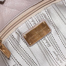 Salvatore Ferragamo Hand Bag Leather Pink Gold Auth 152388-10