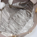 Salvatore Ferragamo Hand Bag Leather Pink Gold Auth 152388-24