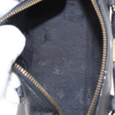 MCM Vicetos Logogram Hand Bag PVC 2way Black Gold Auth 152389-11