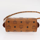 MCM Vicetos Logogram Hand Bag PVC 2way Brown Gold Auth 152390-5