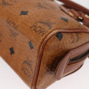 MCM Vicetos Logogram Hand Bag PVC 2way Brown Gold Auth 152390-16