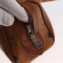 MCM Vicetos Logogram Hand Bag PVC 2way Brown Gold Auth 152390-10