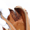 MCM Vicetos Logogram Hand Bag PVC 2way Brown Gold Auth 152390-21