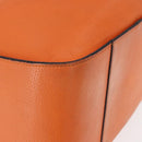 LOEWE Anagram Hammock Small Shoulder Bag Leather Orange Gold Auth 152394-9