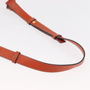 LOEWE Anagram Hammock Small Shoulder Bag Leather Orange Gold Auth 152394-7