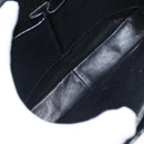 CELINE Shoulder Bag Leather Black Gold Auth 152396-11