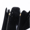 CELINE Shoulder Bag Leather Black Gold Auth 152396-21