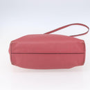 PRADA Tote Bag Leather 2way Pink Silver Auth 152397-5