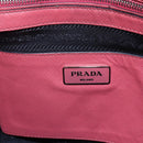 PRADA Tote Bag Leather 2way Pink Silver Auth 152397-19