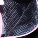 PRADA Tote Bag Leather 2way Pink Silver Auth 152397-24