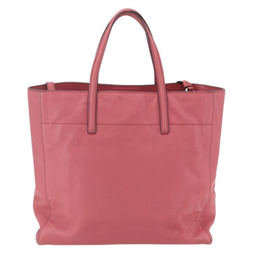 PRADA Tote Bag Leather 2way Pink Silver Auth 152397 - 0