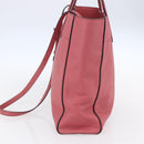 PRADA Tote Bag Leather 2way Pink Silver Auth 152397-4