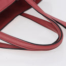 PRADA Tote Bag Leather 2way Pink Silver Auth 152397-7