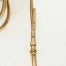 PRADA Hand Bag Nylon Leather Gold Auth 152398A-10