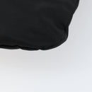 PRADA Hand Bag Nylon Black Silver Auth 152399-15