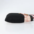 PRADA Hand Bag Nylon Black Silver Auth 152399-3