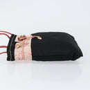 PRADA Hand Bag Nylon Black Silver Auth 152399-4