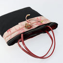 PRADA Hand Bag Nylon Black Silver Auth 152399-6