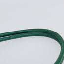 PRADA Hand Bag Nylon Turquoise Blue Gold Auth 152401-8