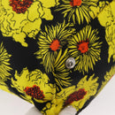 PRADA Tote Bag Nylon 2way Yellow Silver Auth 152402-16