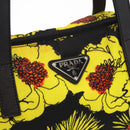 PRADA Tote Bag Nylon 2way Yellow Silver Auth 152402-20