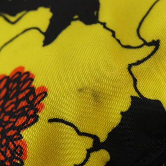 PRADA Tote Bag Nylon 2way Yellow Silver Auth 152402