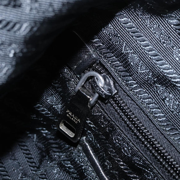 PRADA Tote Bag Nylon 2way Yellow Silver Auth 152402