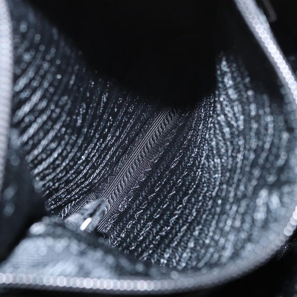 PRADA Tote Bag Nylon 2way Yellow Silver Auth 152402