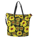 PRADA Tote Bag Nylon 2way Yellow Silver Auth 152402-2