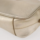 PRADA Shoulder Bag Safiano leather Gold Auth 152404-11