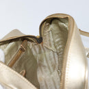 PRADA Shoulder Bag Safiano leather Gold Auth 152404-20