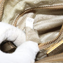 PRADA Shoulder Bag Safiano leather Gold Auth 152404-24