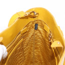 PRADA Hand Bag Safiano leather 2way Yellow Gold Auth 152405-23