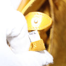 PRADA Hand Bag Safiano leather 2way Yellow Gold Auth 152405-11