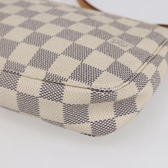 LOUIS VUITTON Damier Azur Pochette Accessoires Pouch N51986 LV Auth 152406V